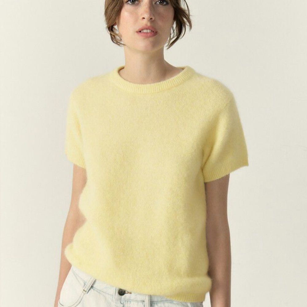 American Vintage Butter Yellow Sweater
